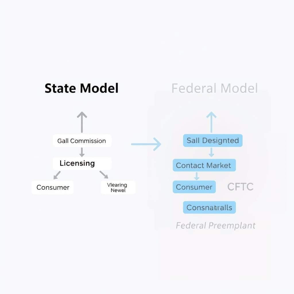 A split flow chart. Left side 'State Model': Gamin